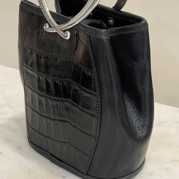 Brighton Black Mini Bucket Handbag - Picture 5 of 10